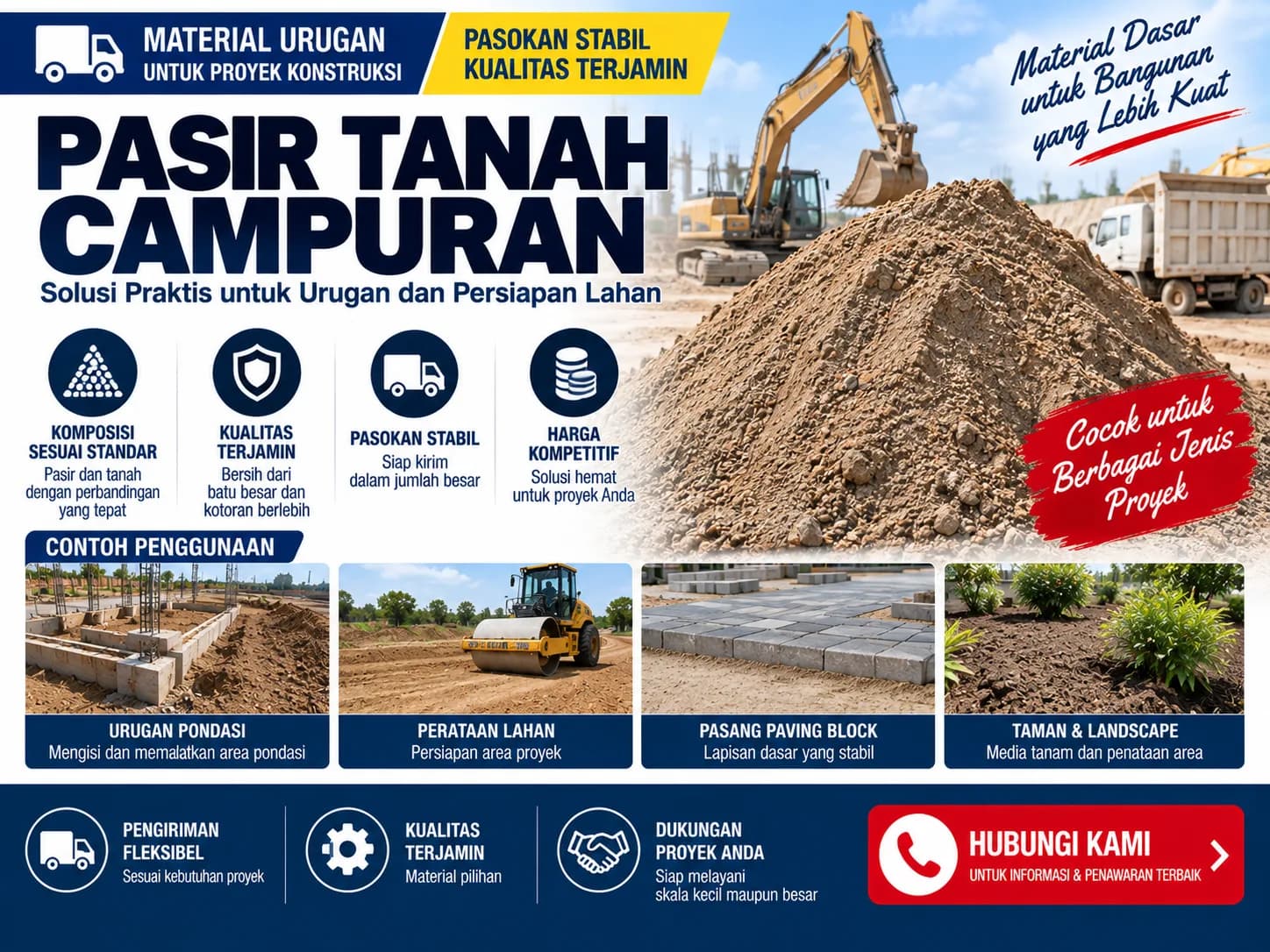 Mencari Pembelian Campuran Pasir dan Tanah