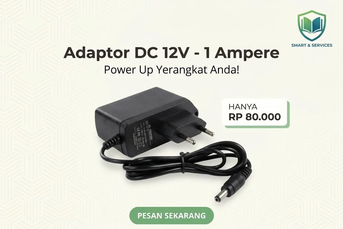 Dijual Adaptor Daya 12V - 1 Ampere