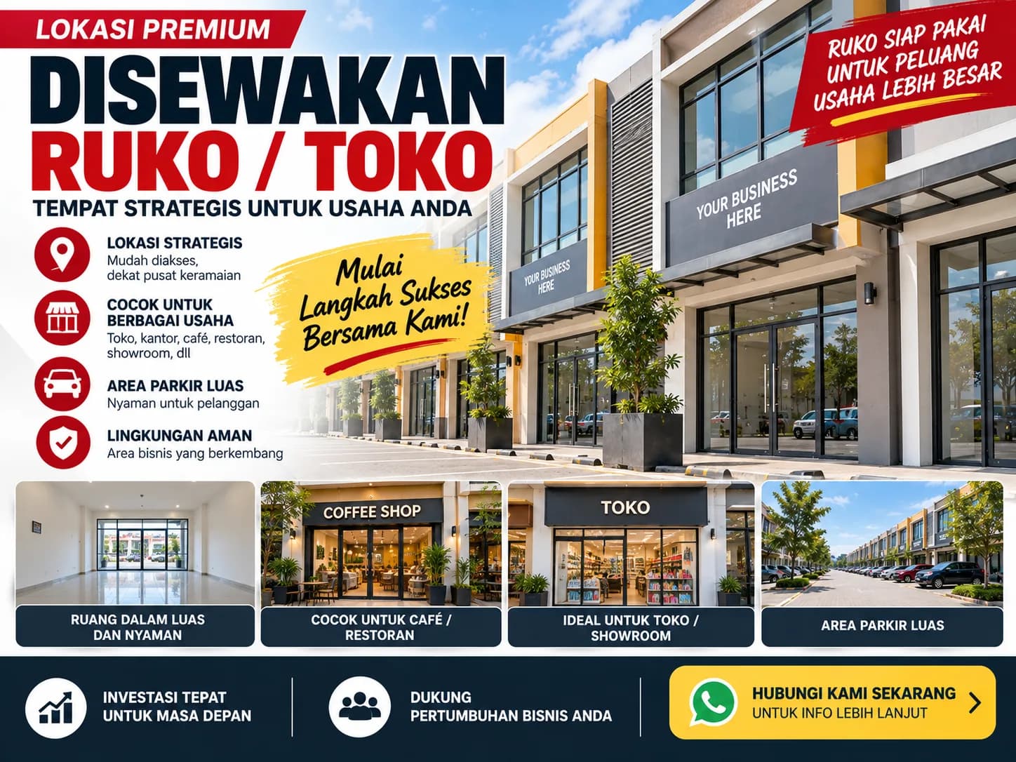 Toko/Outlet Disewakan, Bisa Lihat Langsung