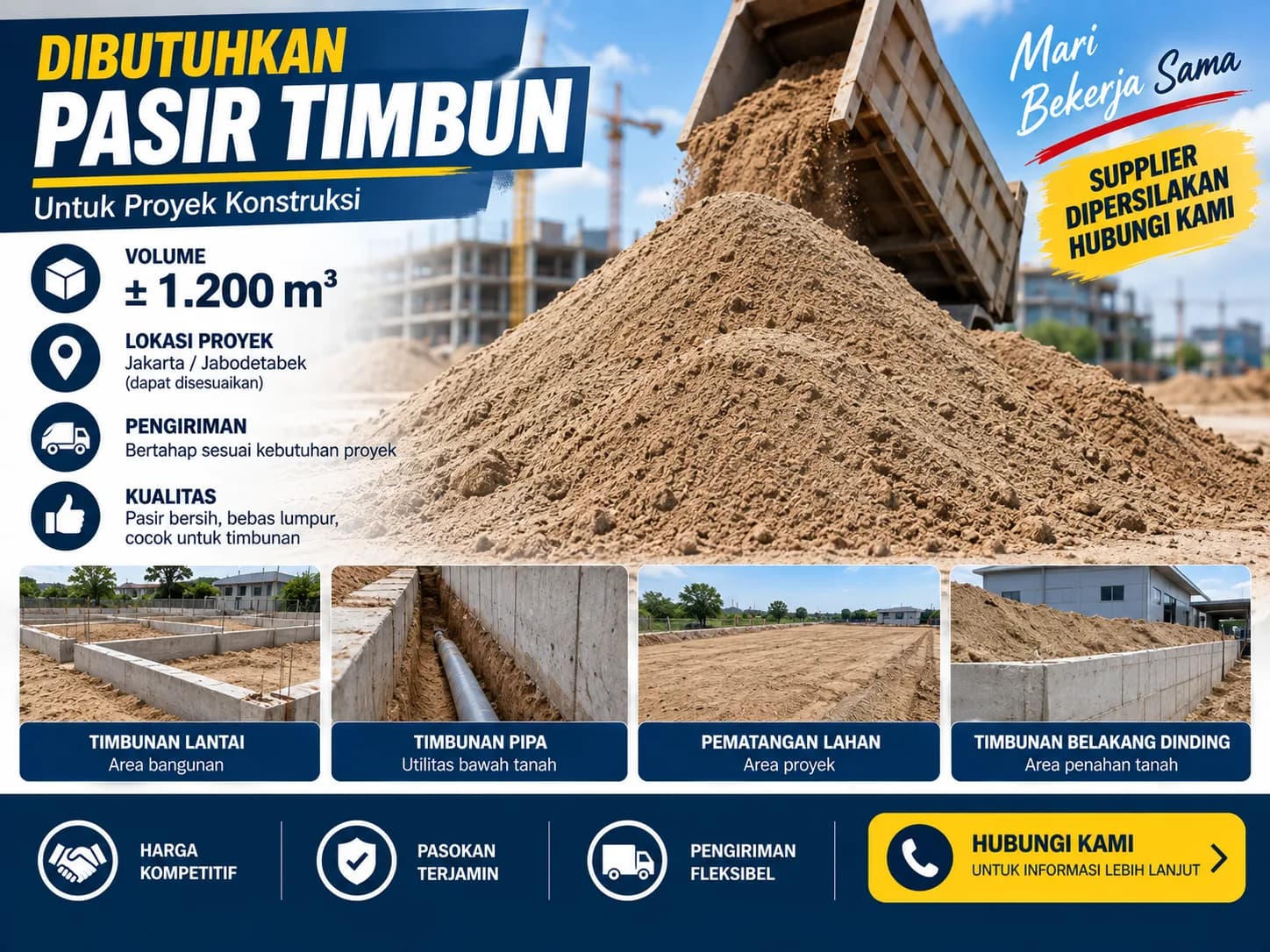 Permintaan Pengadaan Pasir Pengisi