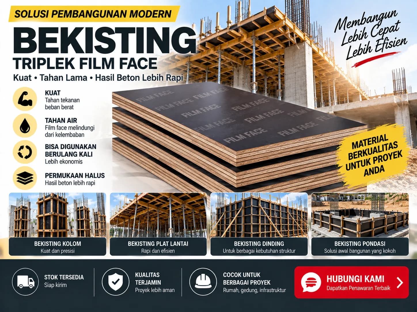 Pasokan Jangka Panjang untuk Formwork Bangunan