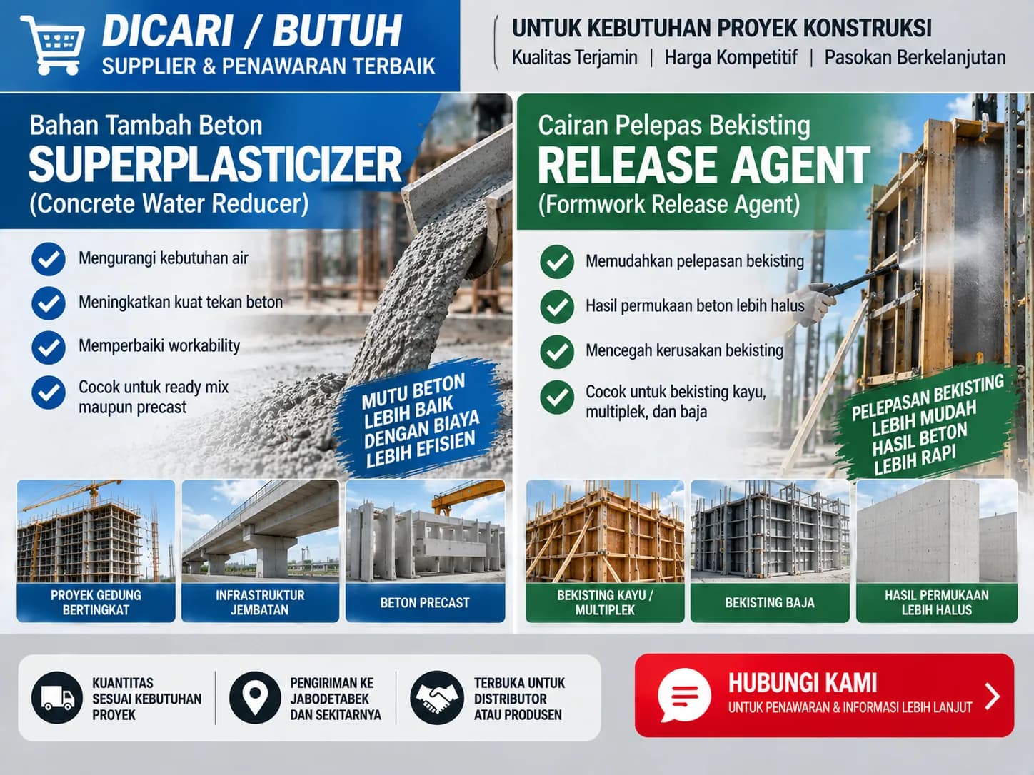 Pengadaan Jangka Panjang Bahan Kimia Konstruksi