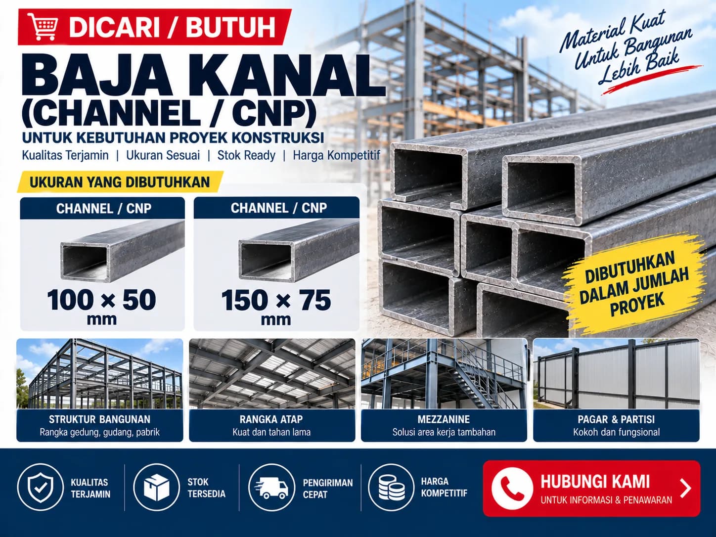 Mencari Pemasok Baja Kanal