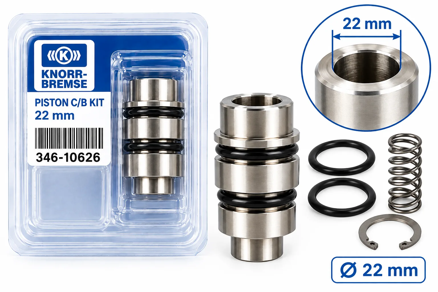 KNORR Ø22 MM 活塞离合器增压器套件